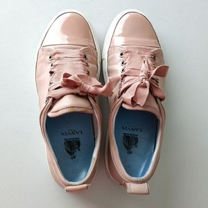 Lanvin Paris Pink Sneakers Shoes *blemished*